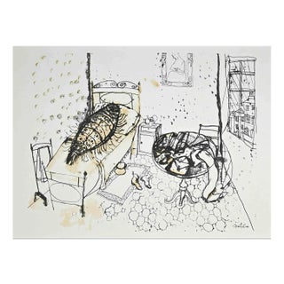 Franco Gentilini, The Insect, Offset Print, 1970s For Sale