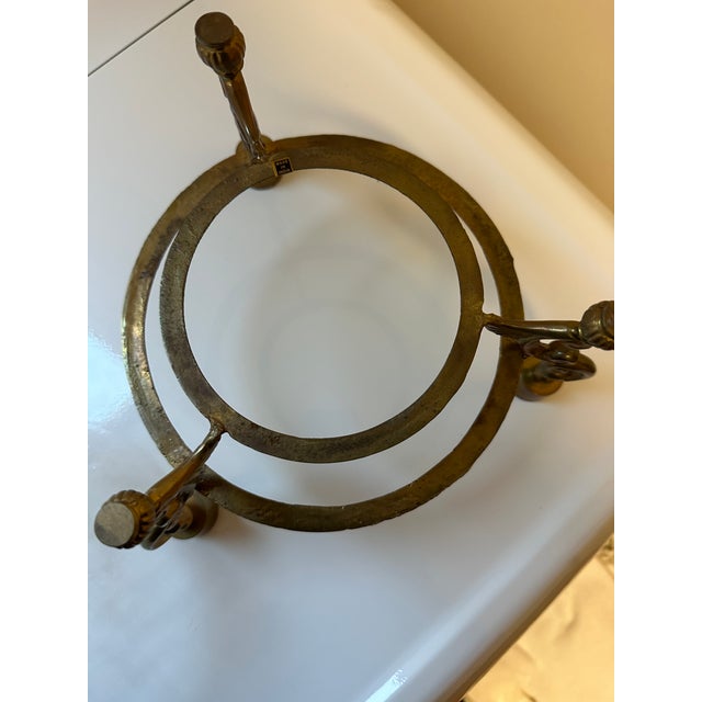 Mid 19th Century French Gilt Brass & Glass Centerpiece Candelabra Bowl, 19th Century For Sale - Image 5 of 8