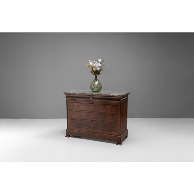 Antique Commode in Mahogany, 1880 For Sale - Image 3 of 9