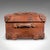 Large Antique Trunk Case, English, Leather, Suitcase, Shop Display, Edwardian For Sale - Image 6 of 12