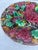 English Majolica Geranium Plate Circa 1880 For Sale - Image 4 of 5