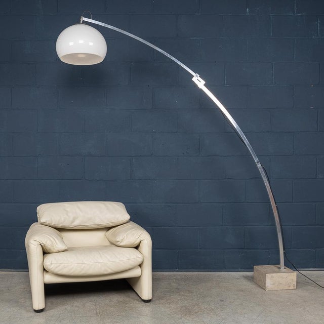 Vintage Italian Extendable Arc Floor Lamp, 1970 For Sale - Image 18 of 18