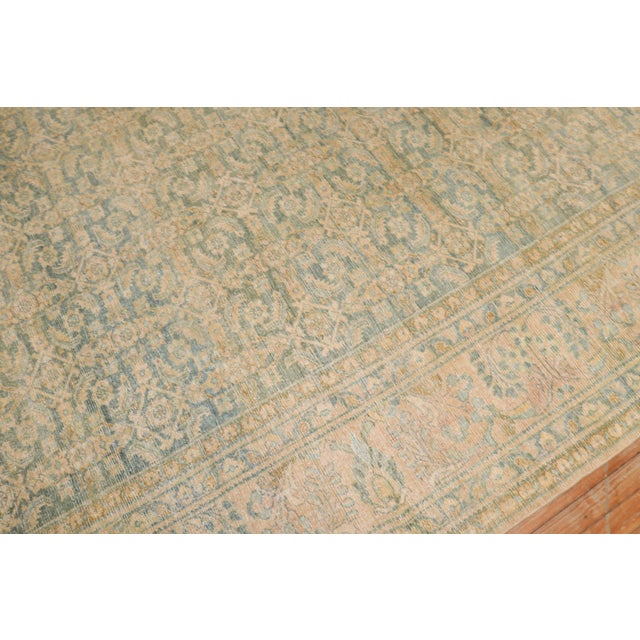 Zabihi Collection Light Green Persian Room Rug For Sale In New York - Image 6 of 9