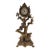 Art Nouveau Figural Mantel Clock With Girl and Ducks Tree Form 15" For Sale