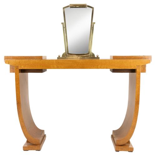 Art Deco Console in Mahogany and Amboyna by Jules Leleu, France, 1923 For Sale - Image 12 of 12