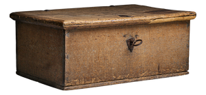 Antique South Swedish Oak Chest, 1700-1800s