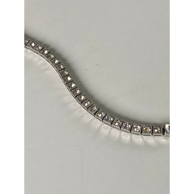 Dorsons Demi-Parure Set in Sterling Silver; Tennis Bracelet + Tennis Necklace For Sale - Image 11 of 17