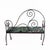 Upholstered Neoclassical Iron Bench For Sale - Image 4 of 5