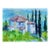 Tuscan Villa Among the Cypress - Original Oil Painting For Sale