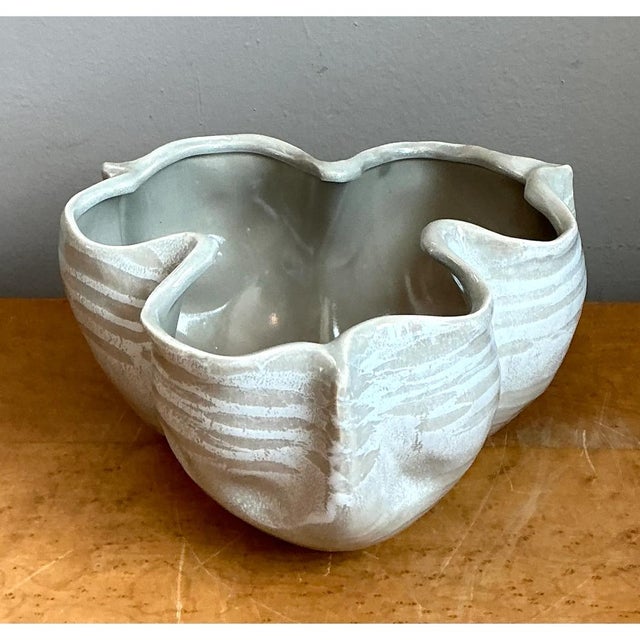 Vintage Organic Form Ceramic Bowl For Sale - Image 10 of 12