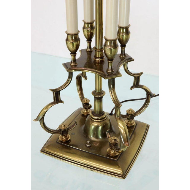 Pair of Large Figural Brass Table Lamps by Stiffel | Chairish