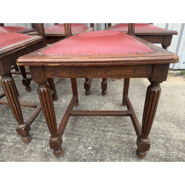Oak Dining Chairs, 1940s, Set of 6 For Sale - Image 16 of 18