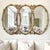 Modern Rare Vintage Triple Oval Mirror 66”w | Statement Mirror For Sale - Image 3 of 9