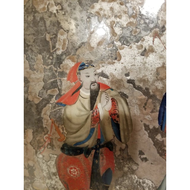 Chinese Export Reverse Painting on Glass For Sale - Image 9 of 12