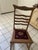 Early 20th Century Antique Oak Ladder-Back Sewing Rocker – Circa 1900, in the Style of Js Ford, Johnson & Co. For Sale - Image 5 of 12