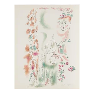 Vanise en Fleurs From Je Reve Portfolio, Andre Masson