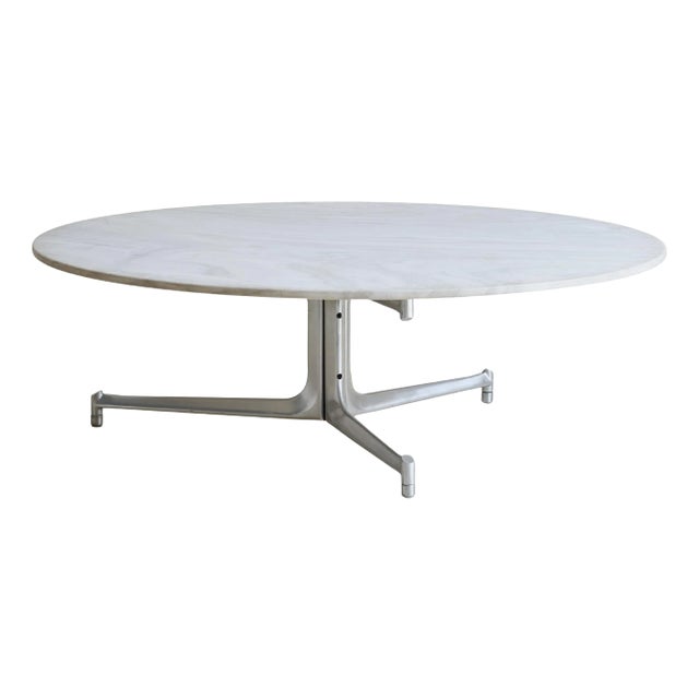 T105 Series’ Marble Top Coffee Table by Preben Fabricius & Jørgen Kastholm For Sale