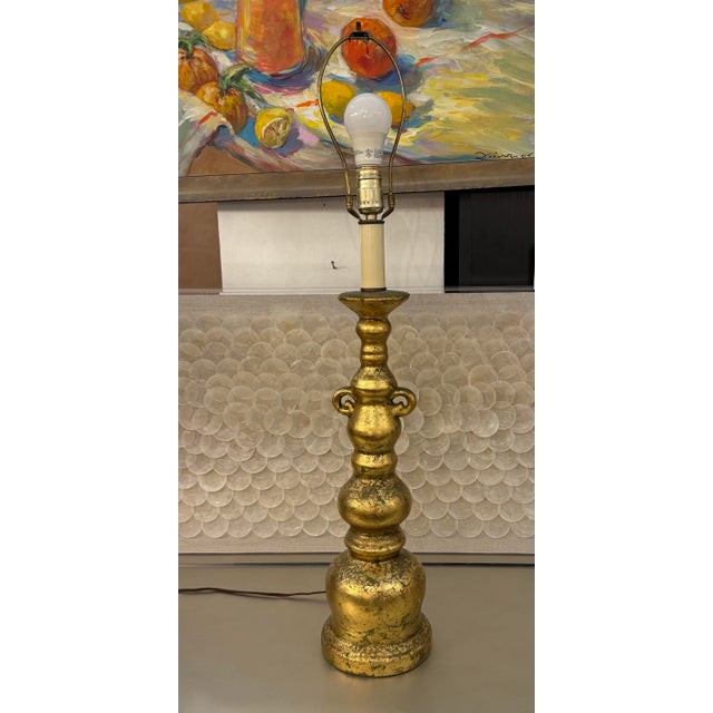 Gilded Balustrade Table Lamp, Vintage For Sale - Image 11 of 12