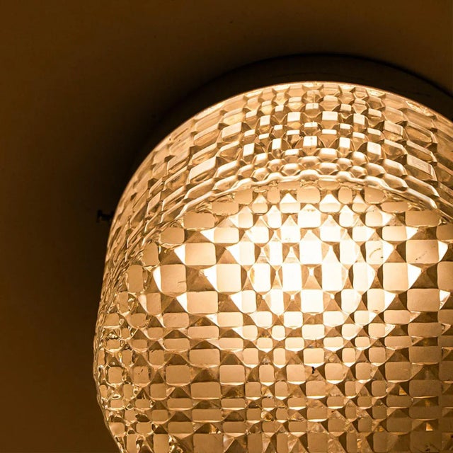 Clear Crystal Flush Mount, 1960 For Sale - Image 12 of 13