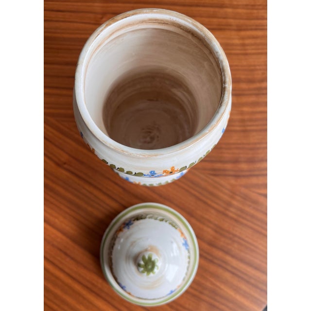 Mid-20th Century Italian Hand-Painted Apothecary Jar For Sale - Image 9 of 9