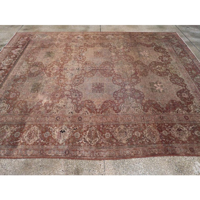 Galerie Shabab Collection Early 20th Century Persian Isfahan Room Size Carpet For Sale - Image 4 of 8