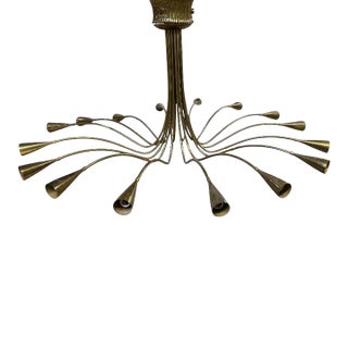 1950s Oscar Torlasco for Lumi Chandelier For Sale