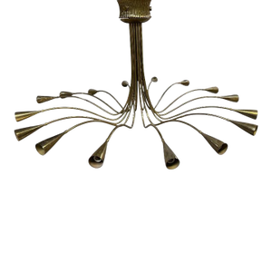 1950s Oscar Torlasco for Lumi Chandelier