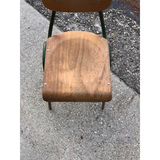 Childrens chairs, 1960s, set of three Chairs come from a Hungarian primary school. Made in the 1960s. Original sturdy...