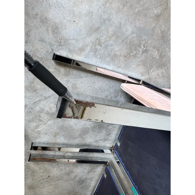 1980s Italian Postmodern Saporiti Accent Chairs – A Pair For Sale - Image 11 of 12