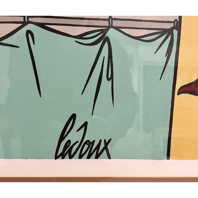 Valerio Adami, Italian Post Modern Pop Art Lithograph Silkscreen Valerio Adami Galerie Maeght, c.1975-1985 For Sale - Image 11 of 12