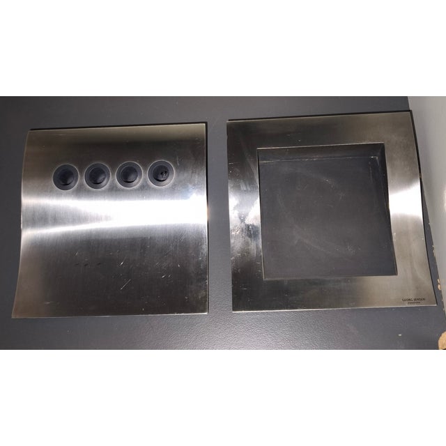 Royal Copenhagen Wave Desk Pen and Paper Holder from Royal Copenhagen, 1990s, Set of 2 For Sale - Image 4 of 4