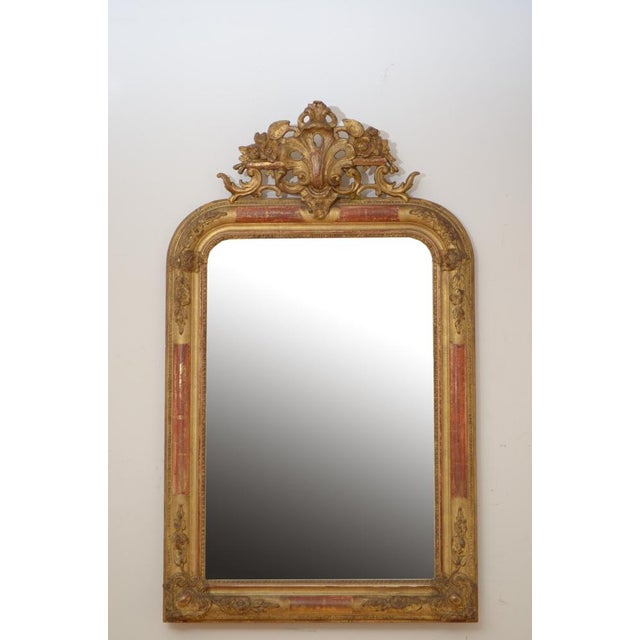 19th Century French Gilded Pier Mirror, 1850s For Sale - Image 15 of 16