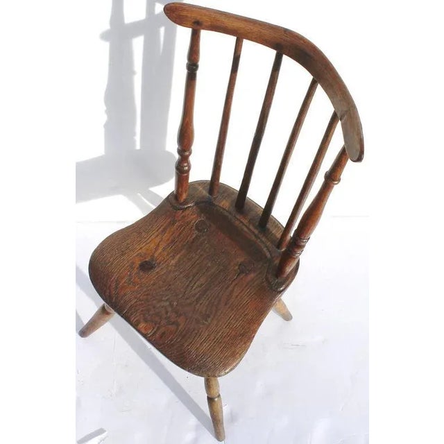 Early and 19th Century Child's Windsor Chair For Sale - Image 10 of 11