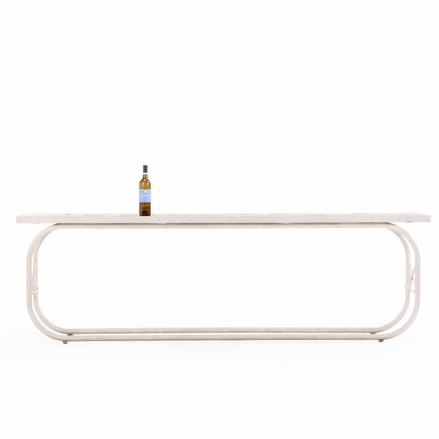 Modern Bohemian Modern Ceramic Tile Sofa or Media Table, Late 20th C. For Sale - Image 3 of 4