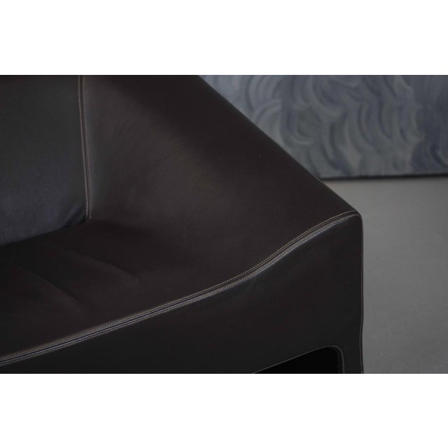 Malmo Lounge Chairs and Fjord Ottoman in Leather by Patricia Urquiola for Moroso, Italy, 2000s, Set of 3 For Sale - Image 17 of 18