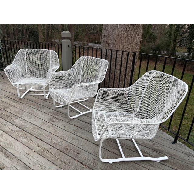Russell Woodard Mid 20th Century Woodard Sculptura Cantilever Loungers - Set of 3, Attributed For Sale - Image 4 of 10