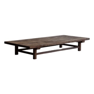 Japanese Old Wooden Low Table/Wabisabi Coffee Table/1868-1920 For Sale