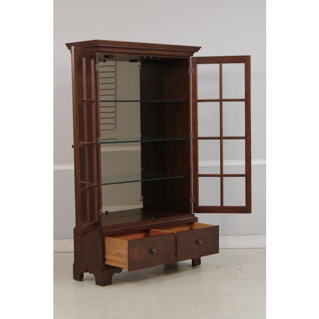 Stickley Stickley Cherry 2 Door 2 Drawer Bookcase For Sale - Image 4 of 18