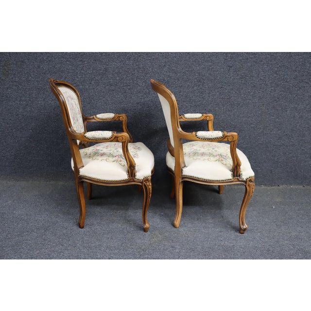Pair of Chateau D’Ax Italian Carved Armchairs For Sale - Image 13 of 16