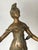 Art Nouveau 1990s Auguste Moreau French Art Nouveau Table Lady Lamp, "Dawn," Two Lights, Bronzed Spelter For Sale - Image 3 of 10