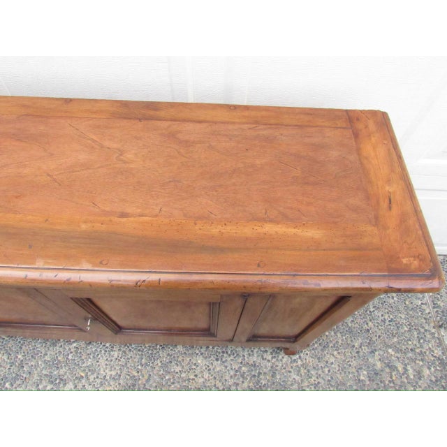 Antique French Walnut Narrow Buffet For Sale - Image 4 of 18