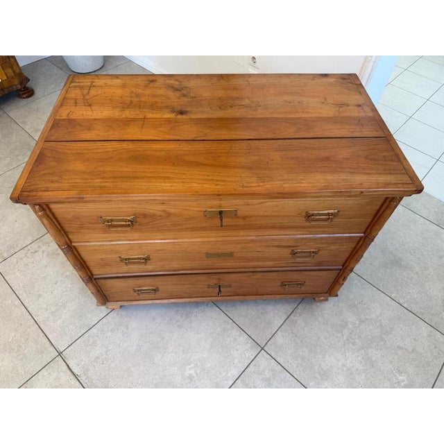 Farmhouse Chest in Cherry Wood For Sale - Image 11 of 15