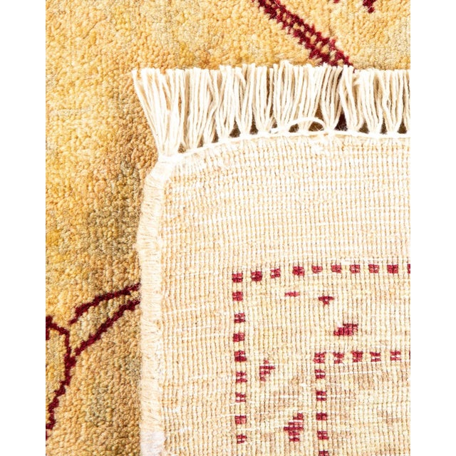 1990s Vintage Moroccan Hand Knotted Wool Area Rug, Beige - 8'2" X 10'6" For Sale - Image 5 of 9