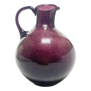 Vintage Polish Jug by Zbigniew Horbowy for Sudety Glassworks, 1970s For Sale