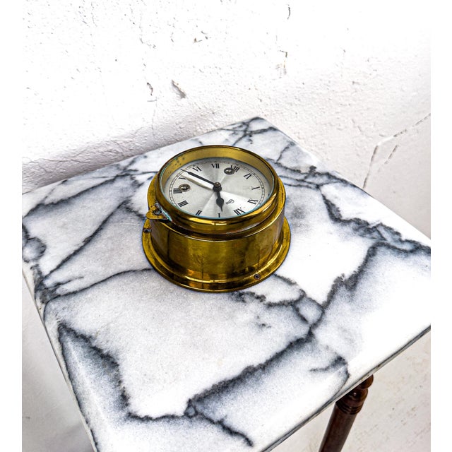 Mid 20th Century Brass Barigo Ships Clock For Sale - Image 14 of 15