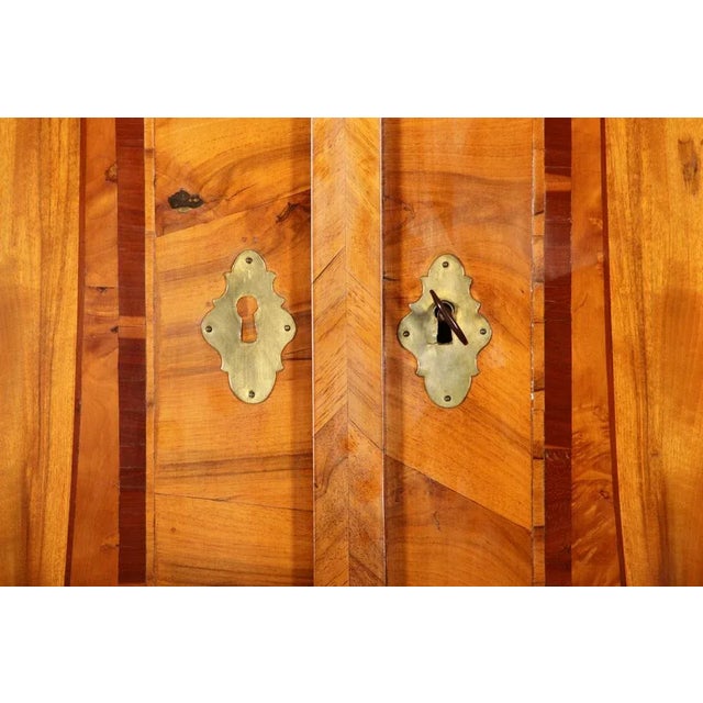 Baroque Secretaire in Walnut with Insertion Work, 18th Century For Sale - Image 18 of 18