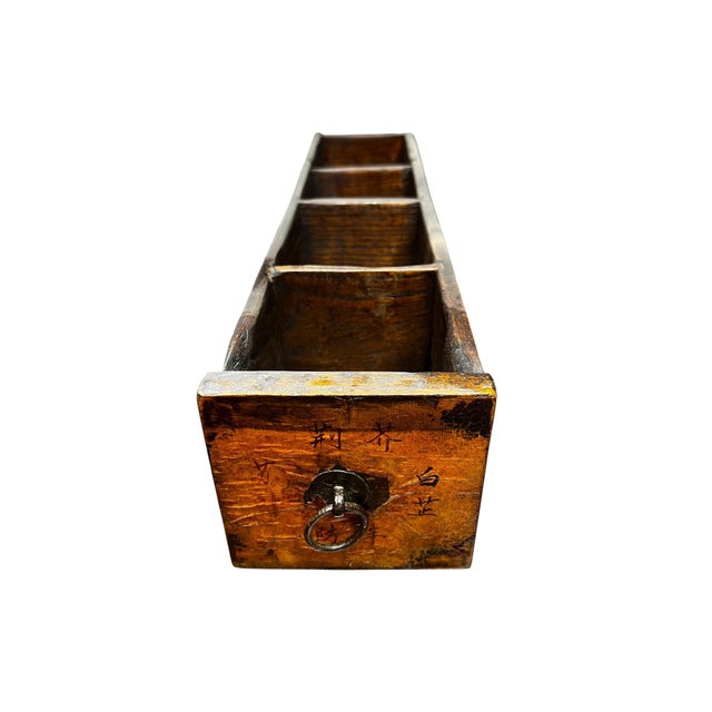 Wood Late 20th Century Asian Apothecary Cabinet For Sale - Image 7 of 18