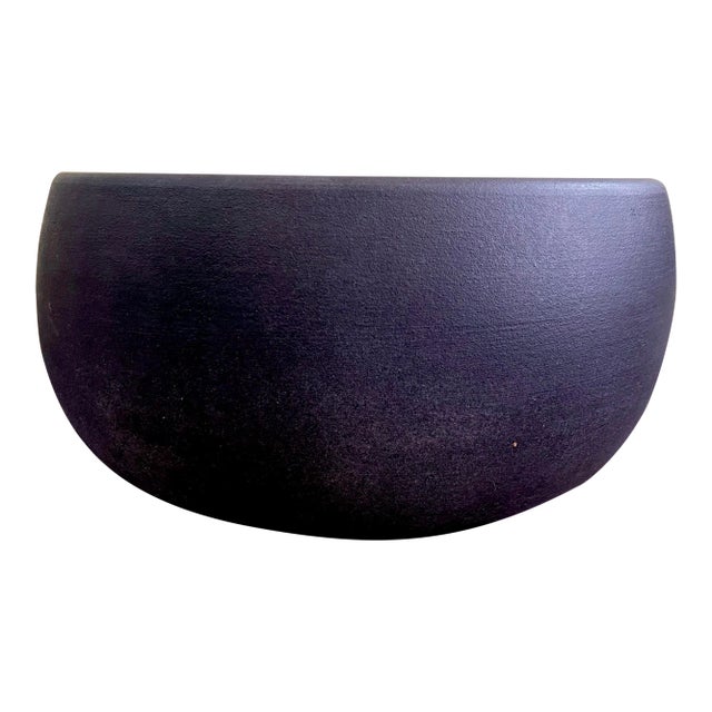 John Follis Bowl Planter F Series in Charcoal Matte Finish For Sale