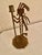 Vintage Native American Tribal Deity Figure Kokopelli Signed Sculptural Patina Metal Candle Holder For Sale - Image 11 of 14