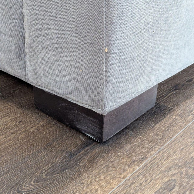 Crate and Barrel 3-Seat Modern Gray Sofa For Sale In San Francisco - Image 6 of 8